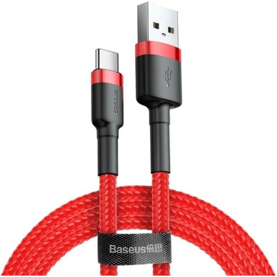 Baseus DATUSBC2A2MBASCRE Cafule USB-C, 2m, červený
