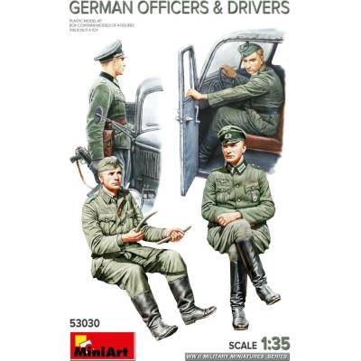 MiniArt German Tank Riders Set 2 Resin Heads 4 fig 1:35