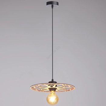 HEXE Пендел FALCO 1xE27/60W/230V Ø 30 см бежов (HX0227)