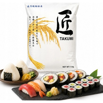 Takumi ryža na sushi Koshihikari 5000 g