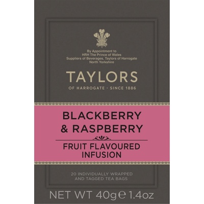 Taylors of Harrogate čaj ovocný ostružina a malina 20 sáčků