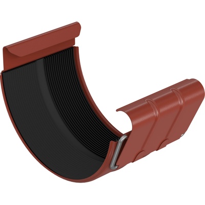 Bryza STAL Žľabová spojka 125 mm tehlovo červená