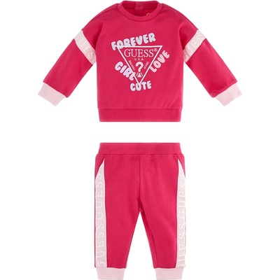Guess Двуцветен спортен екип в розово и бяло за момиче Guess