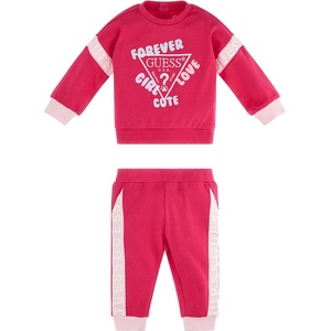 Guess Двуцветен спортен екип в розово и бяло за момиче Guess