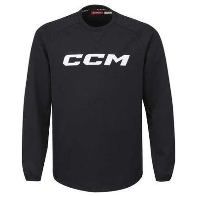 CCM mikina Locker Room Fleece Crew JR černá