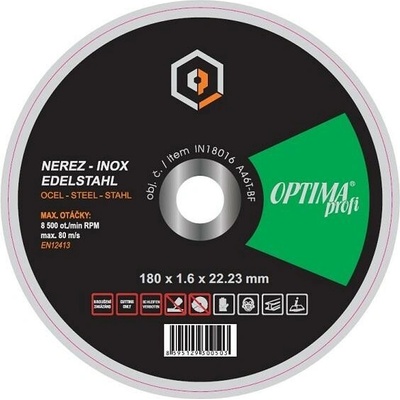 Optima Řezný kotouč profi 180 x 1.6 mm IN18016