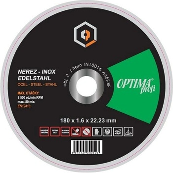 Optima Řezný kotouč profi 180 x 1.6 mm IN18016