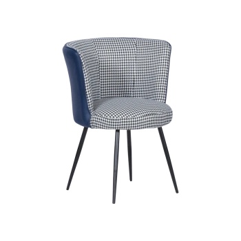 Carmen Трапезен стол Carmen 528 - бял-син