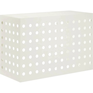 vidaXL Покритие за климатик Бяло 90 x 40 x 60 см Стомана (8014123)