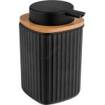 WENKO 25298100 - Дозатор за сапун ROTELLO 8, 9x12, 7 cm черен/кафяв (WE0236)