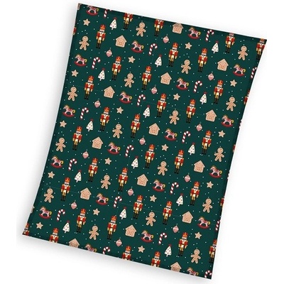 Carbotex Supersoft vianočná deka Green PNL235032 150x200
