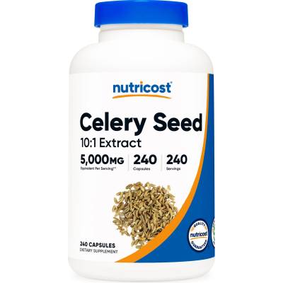 Nutricost Celery Seed, 240 капсули, Nutricost (57455 (677101) NC)