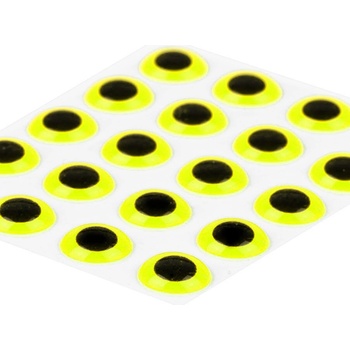 Sybai Epoxidové Oči 3D Epoxy Eyes Fluo Yellow 5mm