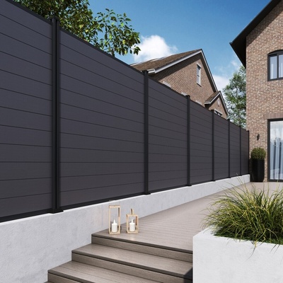 ELEMENT plotový panel WPC 180x180 cm a koncovky - antracit Rojaplast
