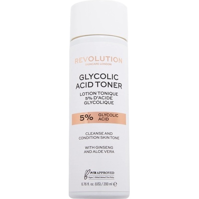 Revolution Beauty Тоник за лице Glycolic Acid 5%, 200 ml