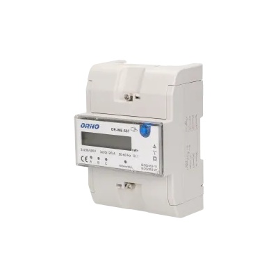 ORNO OR-WE-507 - Електромер, трифазен, еднотарифен 120A, 3x230V/400 AC, 50-60Hz (OR-WE-507)