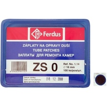 Ferdus záplata ZS0 kulatá 16 mm 100 ks