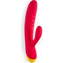 ROMP Jazz Rabbit vibrátor so stimulátorom klitorisu Red 21 cm