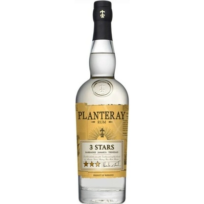 Planteray 3 stars White Artisanal Caribbean rum 41.2% 0,7 l (holá láhev)