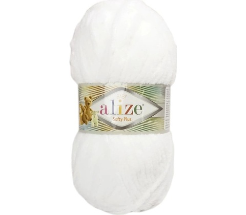 Alize Softy Plus 55 biela