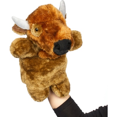 Kids World Plyšová maňuška bizón 10697 32 cm