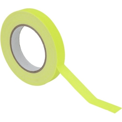 Gaffa páska UV aktívna neonovo žltá 19 mm x 25 m