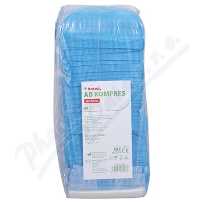 Ab Kompres absorpčné kompresy nesterilné 10 x 10 cm 50 ks