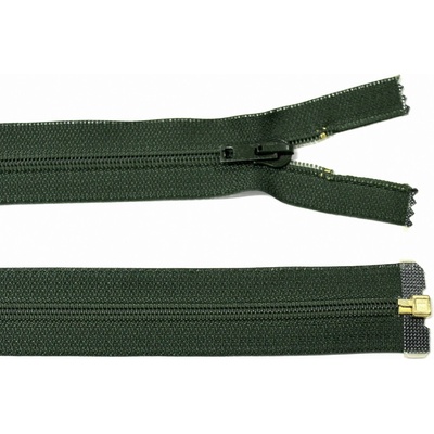 Spirálový zip no.5 rozepínací 60cm - více barev color: 673 tmavě zelená