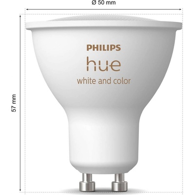 Philips Hue White & Color Ambiance LED GU10 4,2W 2 ks 22981500