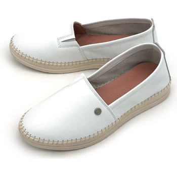 Looke Dámské kožené mokasíny L1192-03 bílé