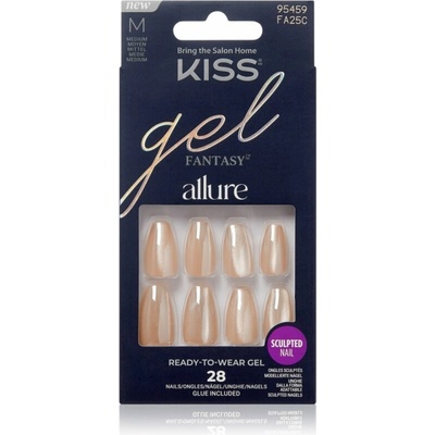 KISS Gel Fantasy Allure umělé nehty MoonBeam 28 ks