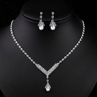 Venice Jewelry Plesová bižuterie náhrdelník a náušnice OJS392-92