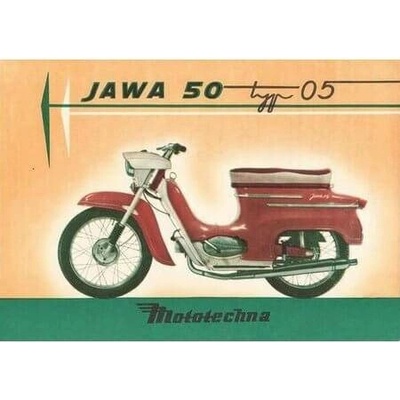 Jawa 50 typ 05 - ceduľa 30cm x 20cm Plechová tabuľa