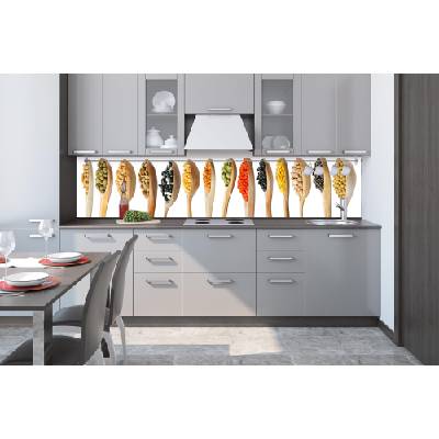 DIMEX ART Фототапет за кухня - дървени лъжици 260 x 60 см