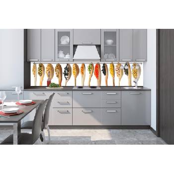 DIMEX ART Фототапет за кухня - дървени лъжици 260 x 60 см