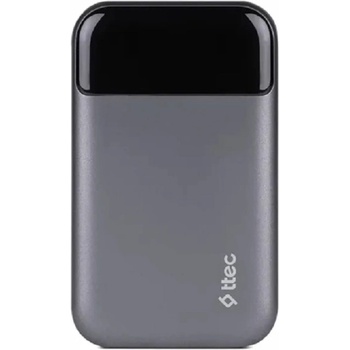 Ttec Портативна батерия ttec - ReCharger Pro, 20 000 mAh, сива (8694470004495)