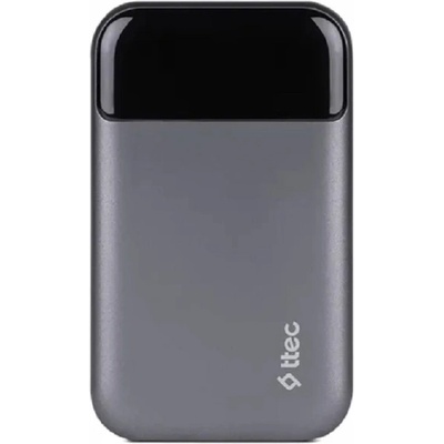 Ttec Портативна батерия ttec - ReCharger Pro, 20 000 mAh, сива (8694470004495)