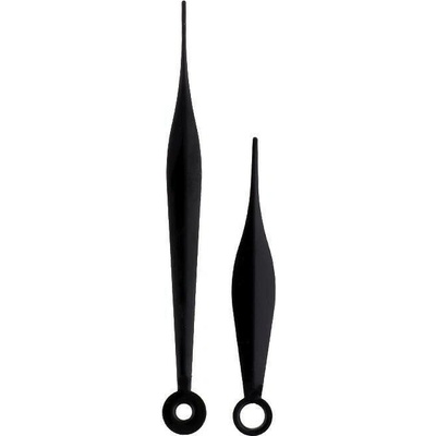 Kovové hodinové ručičky B6 (93 mm, 63 mm) - černé - Ručičky hodinové B6 pár