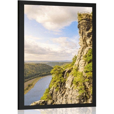 Plakát výhled na řeku Labe - 40x60 white
