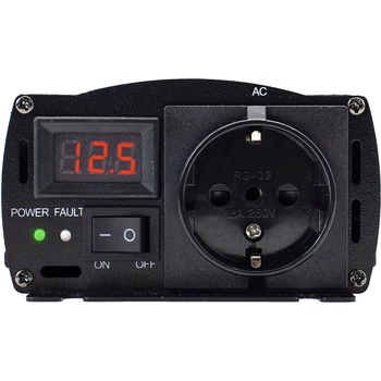 Houli Инвертор на енергия HOULI 12V към 230V, 1300W/2600W, чиста синусоидална вълна, 1 гнездо (HPZD0013U 12V/50Hz/230V/EU)