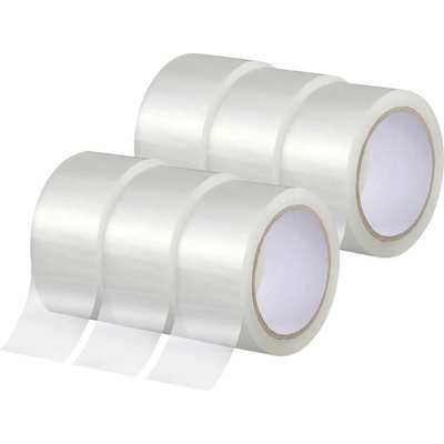 TOOLCRAFT baliace lepiaca páska priehľadná 66 m x 50 mm