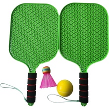 Rakety s loptičkou a košíčkom Adar set of rackets with ball and shuttlecock zelená