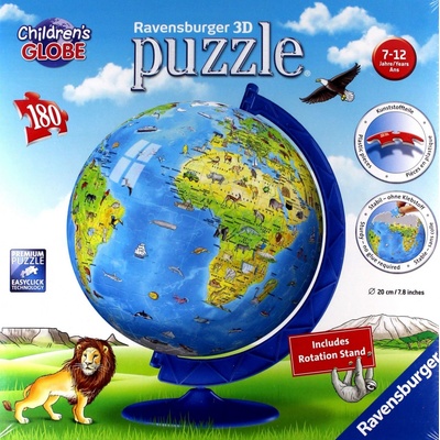 Ravensburger 3D puzzleball Globus anglický 180 ks – Zboží Dáma