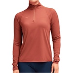 HOKA Дамска тениска HOKA Women's Glidetech Quarter Zip Running shirt - Rouge - размер XS (916-5537-0111)
