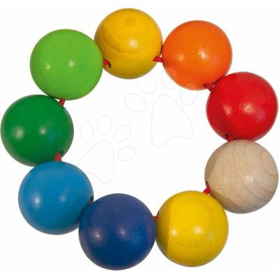 Eichhorn Drevená hrkálka Beads Baby guličky od 3 mes