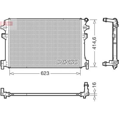 Chladič, chlazení motoru DENSO DRM02048