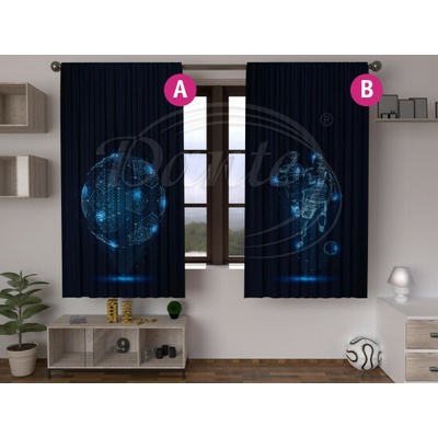 Fotbalový závěs hologram 2 verze - vzor B - 180 cm x 145 cm