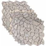 vidaXL Мозайка плочки Кремаво 30 x 30 cm Мрамор (42033527)