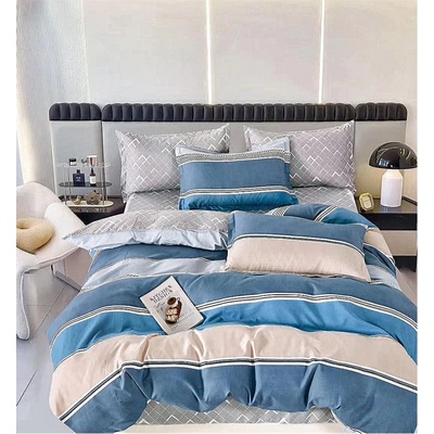 EmonaMall Двулицево спално бельо EmonaMall, 6 части - Модел S15937 (S15937-66666d)