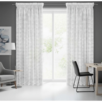 Dekorační vzorovaná záclona s řasící páskou HANNA 140x270 cm (cena za 1 kus) MyBestHome
